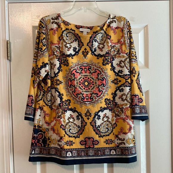 Charter Club Multicolor Paisley Top - Picture 1 of 4
